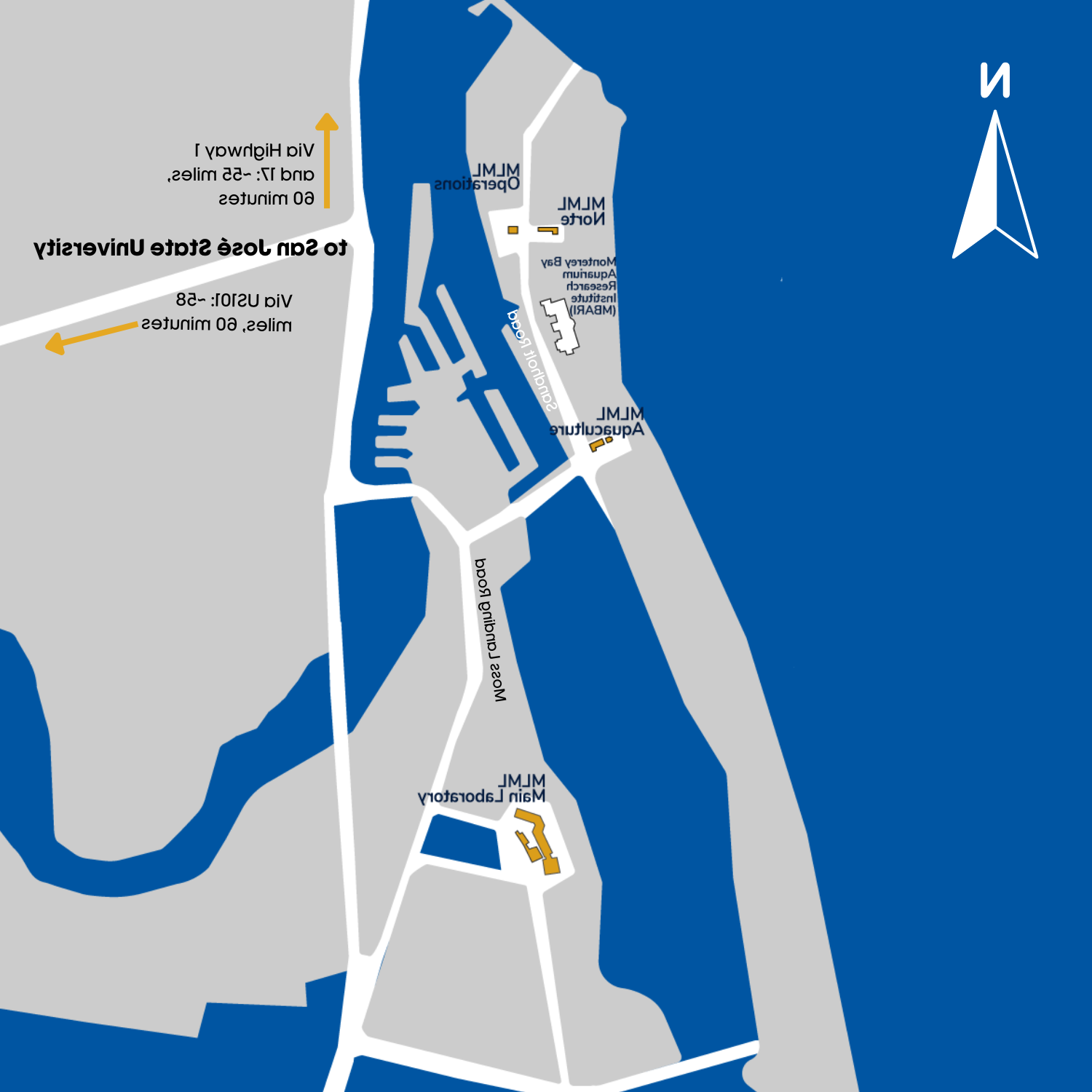 Map of Moss Landing facilities